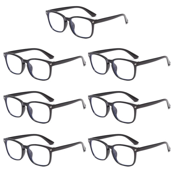 7 Pairs Men Women Unisex Round Frame Blue Light Blocking Reading Glasses Readers +1.75