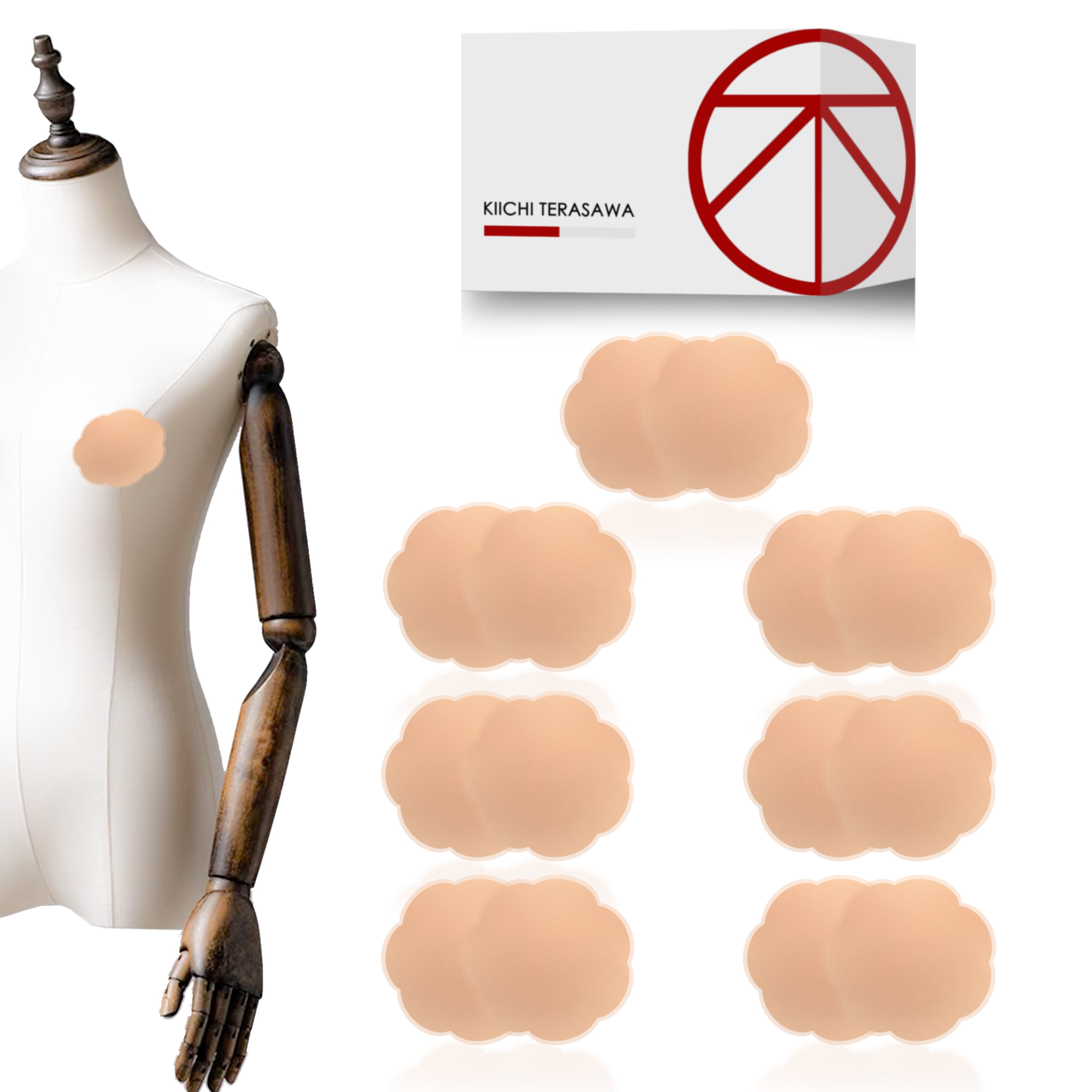 COVERBUD Nipple Covers for Women, Reusable Adhesive Nipple Coverings,  Invisible Silicone Nipple Pasties, Sticky Breast Petals, 1 Pair Nude :  : Clothing, Shoes & Accessories
