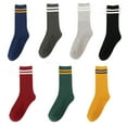 thumbnail image 1 of 7 Pairs Novelty Women Assorted Breathable Cute Korea Casual Cotton Crew Socks, 1 of 9