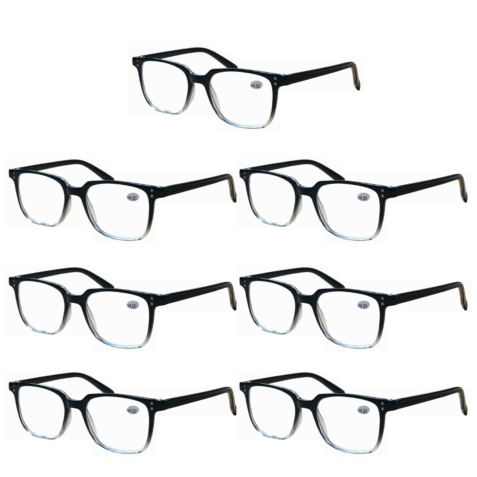 7 Pairs Unisex Blue Light Blocking Reading Glasses Computer Readers for Men Women +0.75