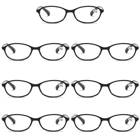 7 Pairs Womens Ladies Blue Light Blocking Reading Glasses Computer Gaming Readers +4.00