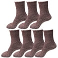 thumbnail image 1 of 7 Pairs Womens Winter Casual Wool Blend Thick Knit Thermal Warm Crew Cozy Boot Socks Size 5-10, 1 of 4