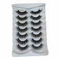 thumbnail image 1 of 7 Pairs of Soft Layered Lengthened Thick False Eyelashes for Dramatic - 20MM Wispy Long Lashes Pack, 1 of 7