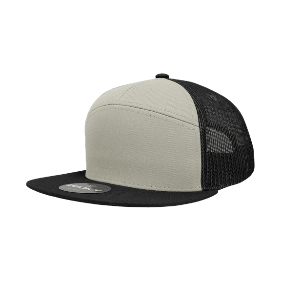 Decky 1133 7 Panel High Profile Structured Cotton Blend Trucker-Loden/Loden/Black