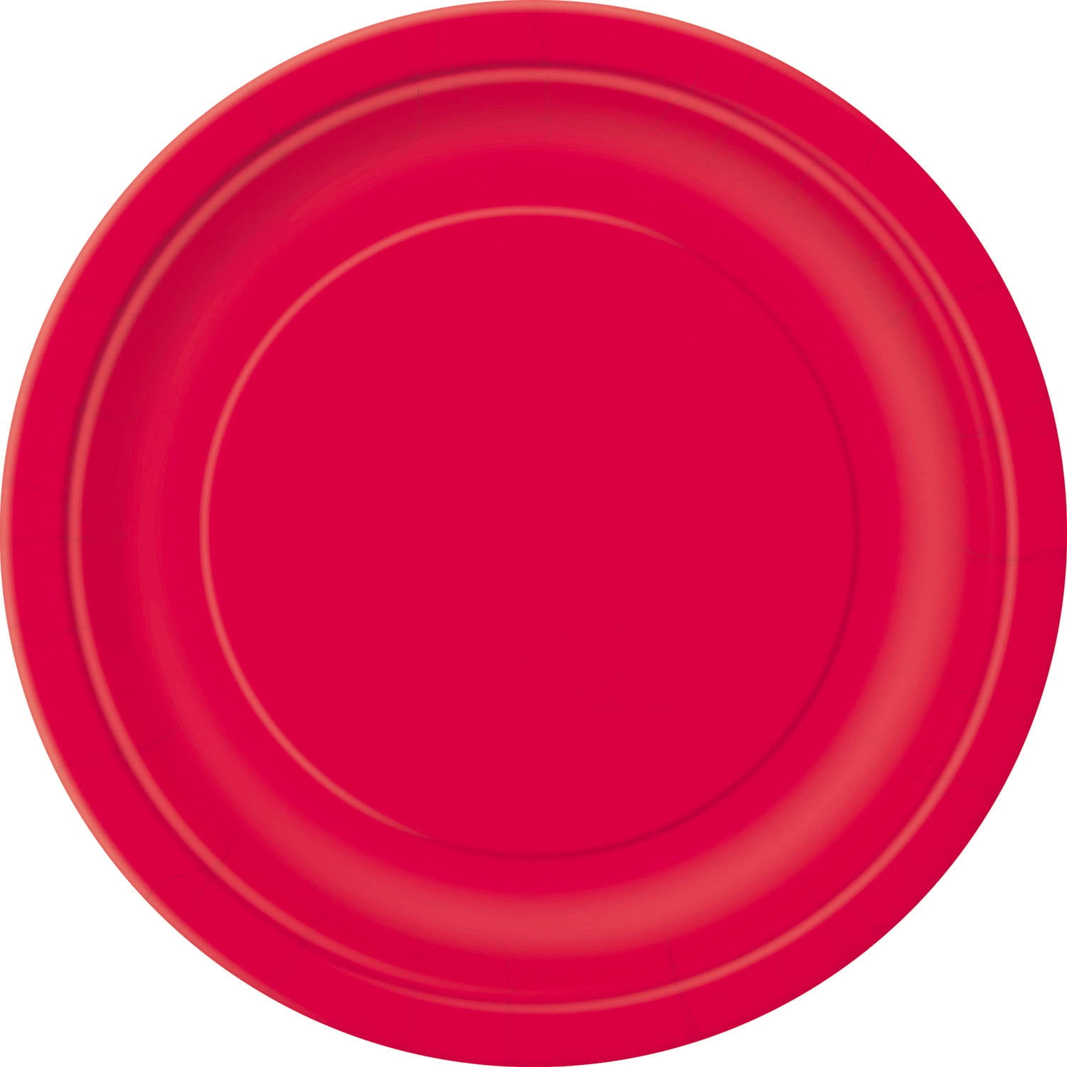 7" Paper Dessert Plates, Red, 70 Count