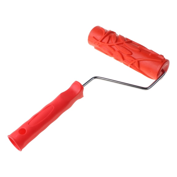 7'' Patterned Paint Roller Decorative Texture Roller with Painting Machine Embossed Plastic Handle Paint Tools