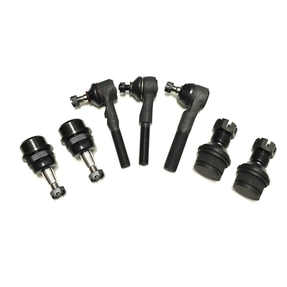 7 Pc Front Tie Rod Linkages Upper & Lower Ball Joints New Kit