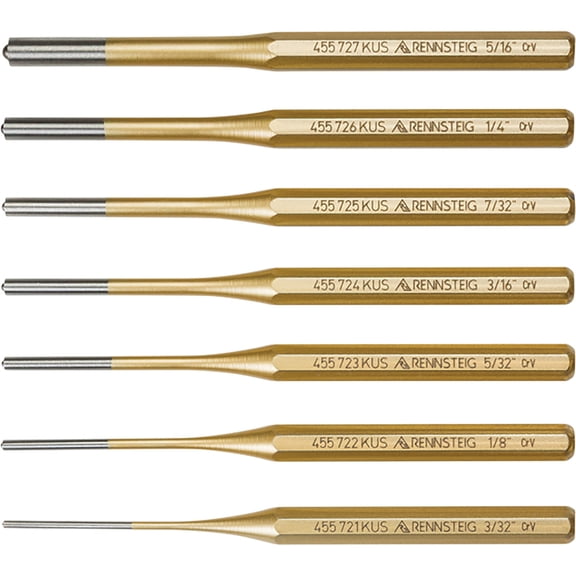 7 Pc Roll Pin Punch Set 9R455007