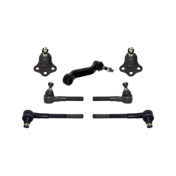 7 Pc Suspension Outer & Inner Tie Rod Ends, Pitman Arms, Upper Ball Joints, Fits 2WD Models