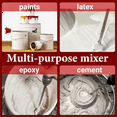 7 Pcs 12 Inch Paint Stirrer for Drill Reusable Drill Mixer Attachment