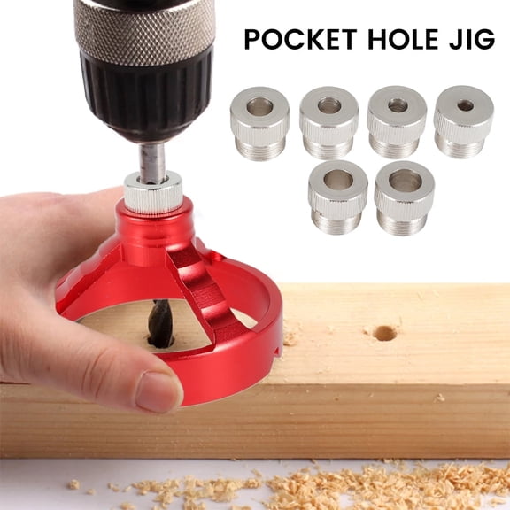 7 Pcs 80 MM Aluminum Alloy Drill Guide Professional Precision Calibration