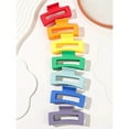 thumbnail image 1 of 7 Pcs Big Hair Claw Clips 3.4" Non-slip Big Square Matte for Women Girls, Strong Hold Banana Clips for Thick Thin Hair, 1 of 9