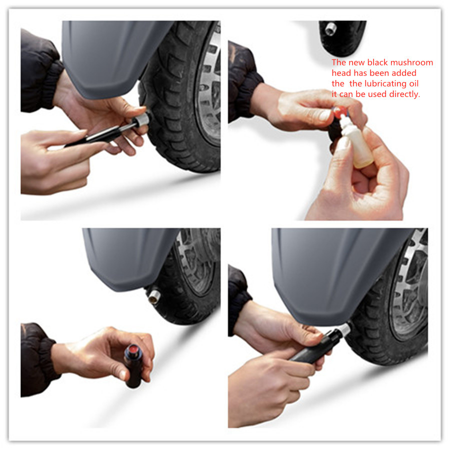 7 Pcs Car Tire Repair Plugger Tire Wheel Repair Kit Mushroom Plug Probe