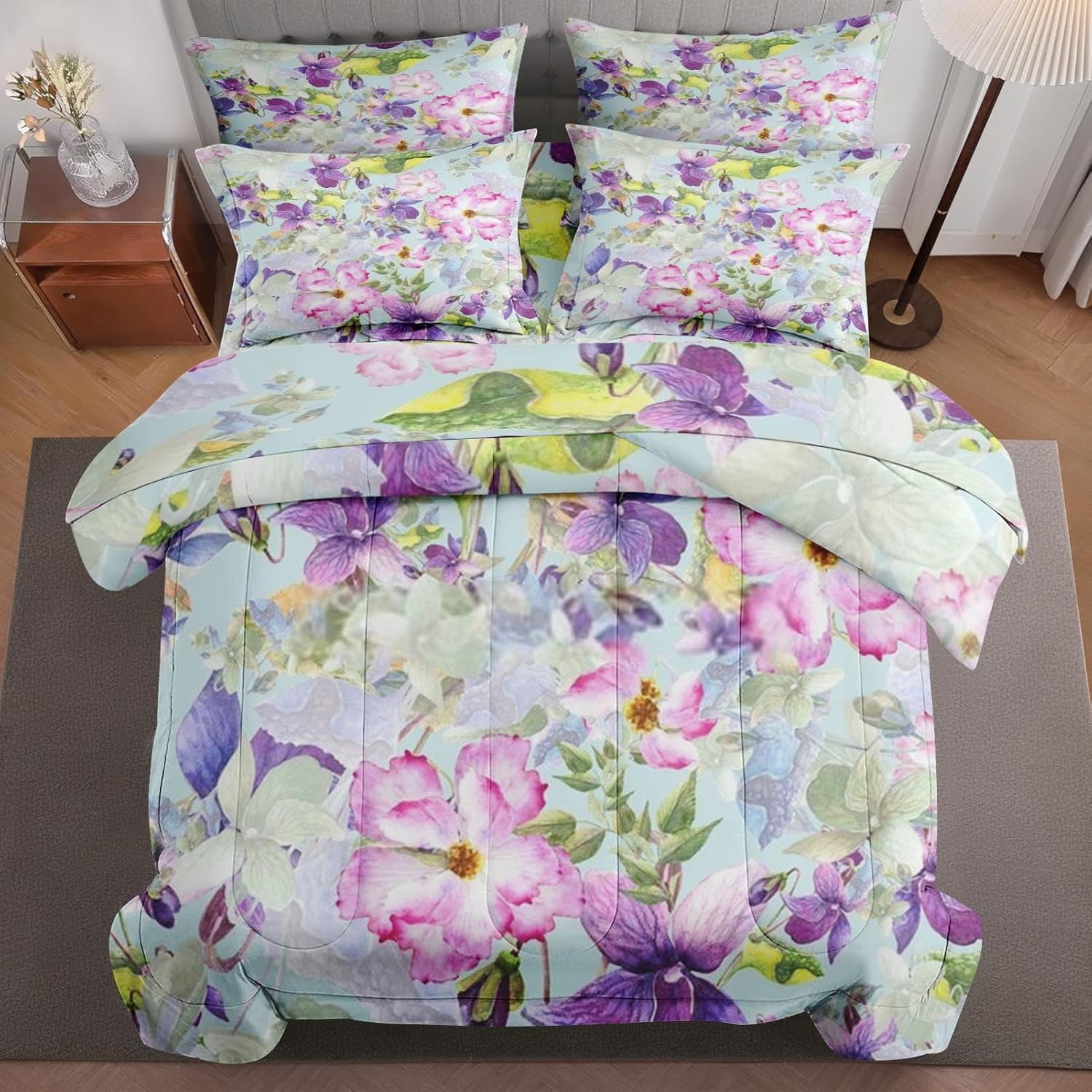 7 Pcs Comforter Set King Size Tropical Hawaiian Palm Leaf Bed In A Bag 7-pcs-comforter-set-king-size-tropical-hawaiian-palm-leaf-bed-in-a-bag