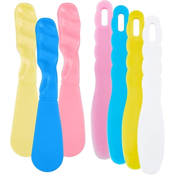 7 Pcs Dental Plastic Spatulas - 7 Colors & PP Material Heat-resistant Non-stick Flexible - Professional Dental Spatulas