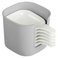 thumbnail image 1 of 7 Pcs Dipping Plate Holder Set with 6 Sauce Dishes, Plastic Seasoning Bowl Organizer for Parties Picnics, Stackable Condiment Server with Storage Box, 1 of 9