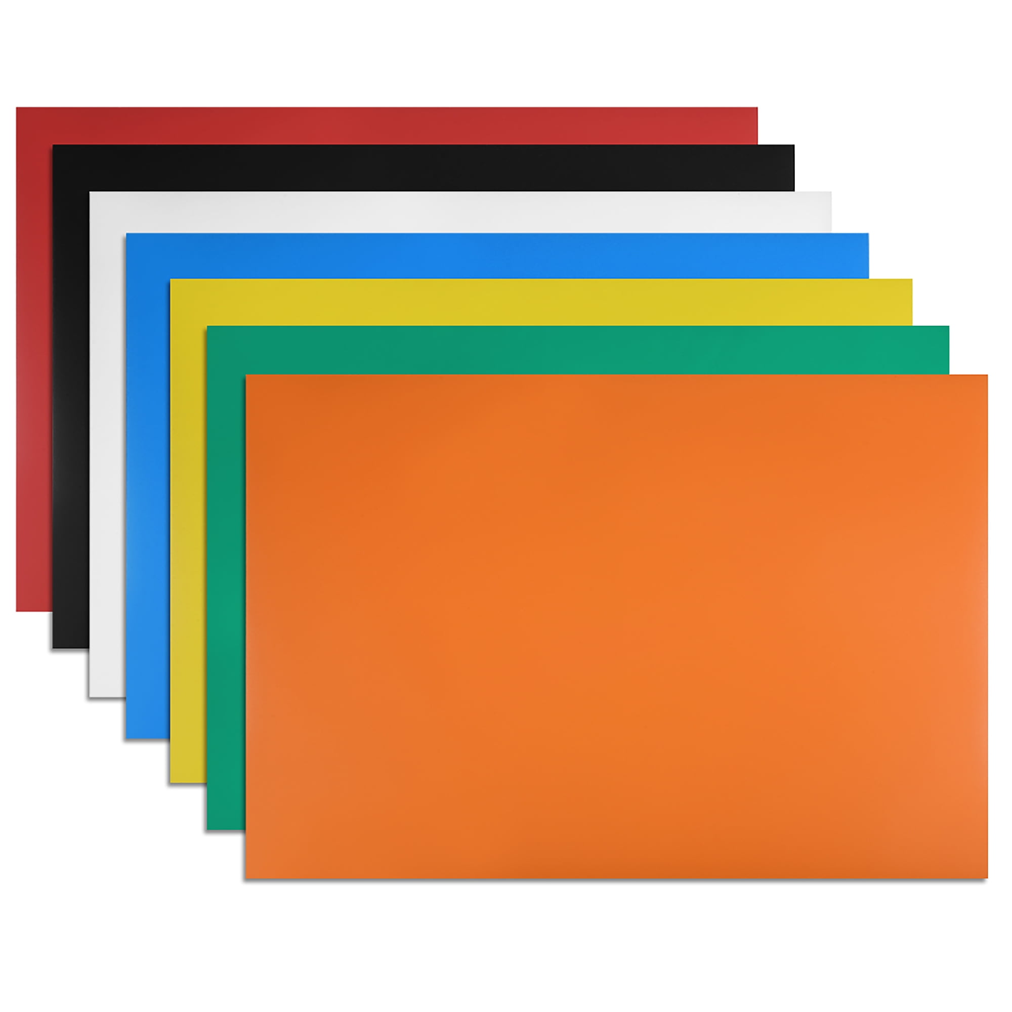5 Pcs Dry Erase Flexible Magnetic Strip 11.7" X 8" Magnetical Sheet Labels Stickers Writable Orange