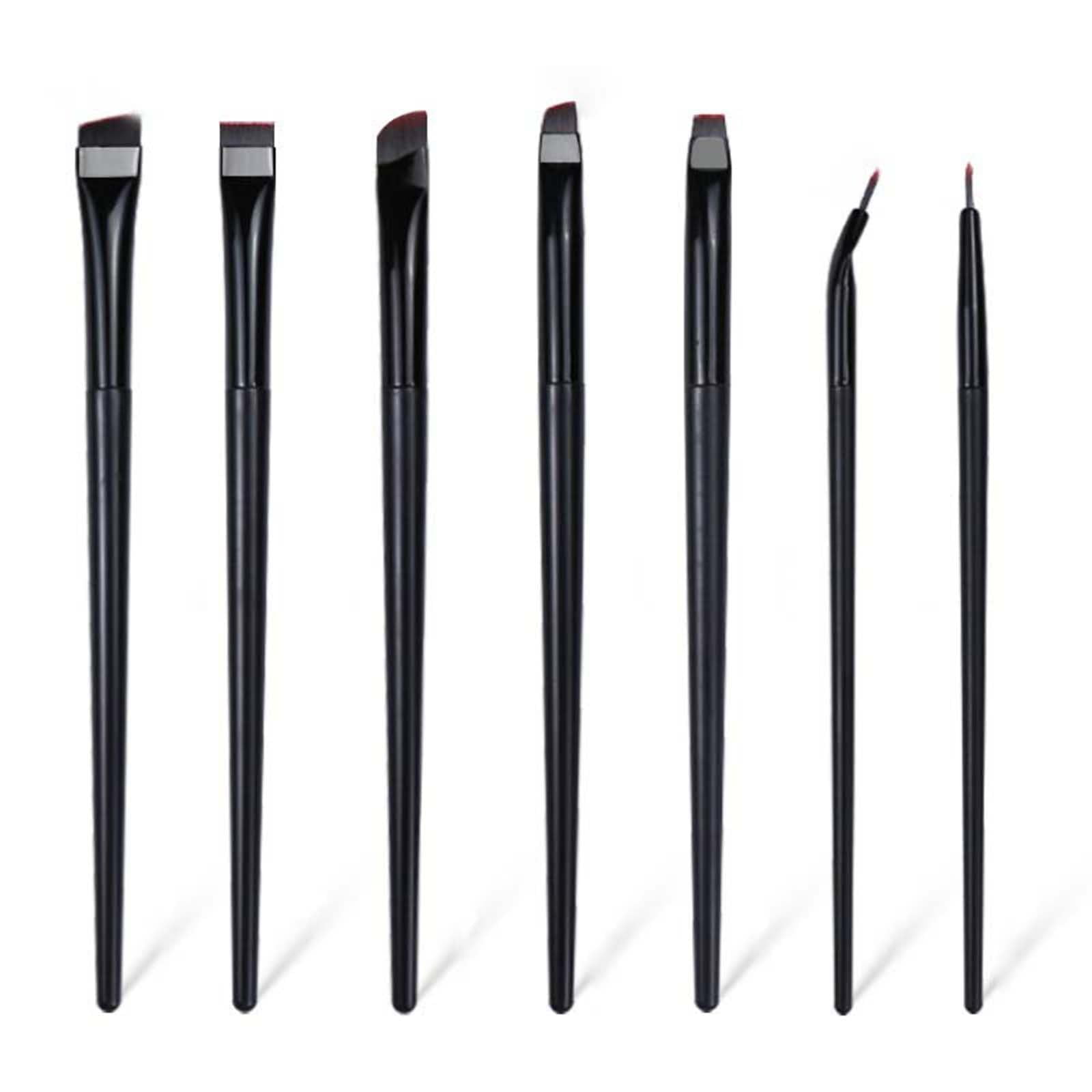 7 Pcs Eyeliner Brush STF9 Set, Professional Eye Liner Brushes, Angled