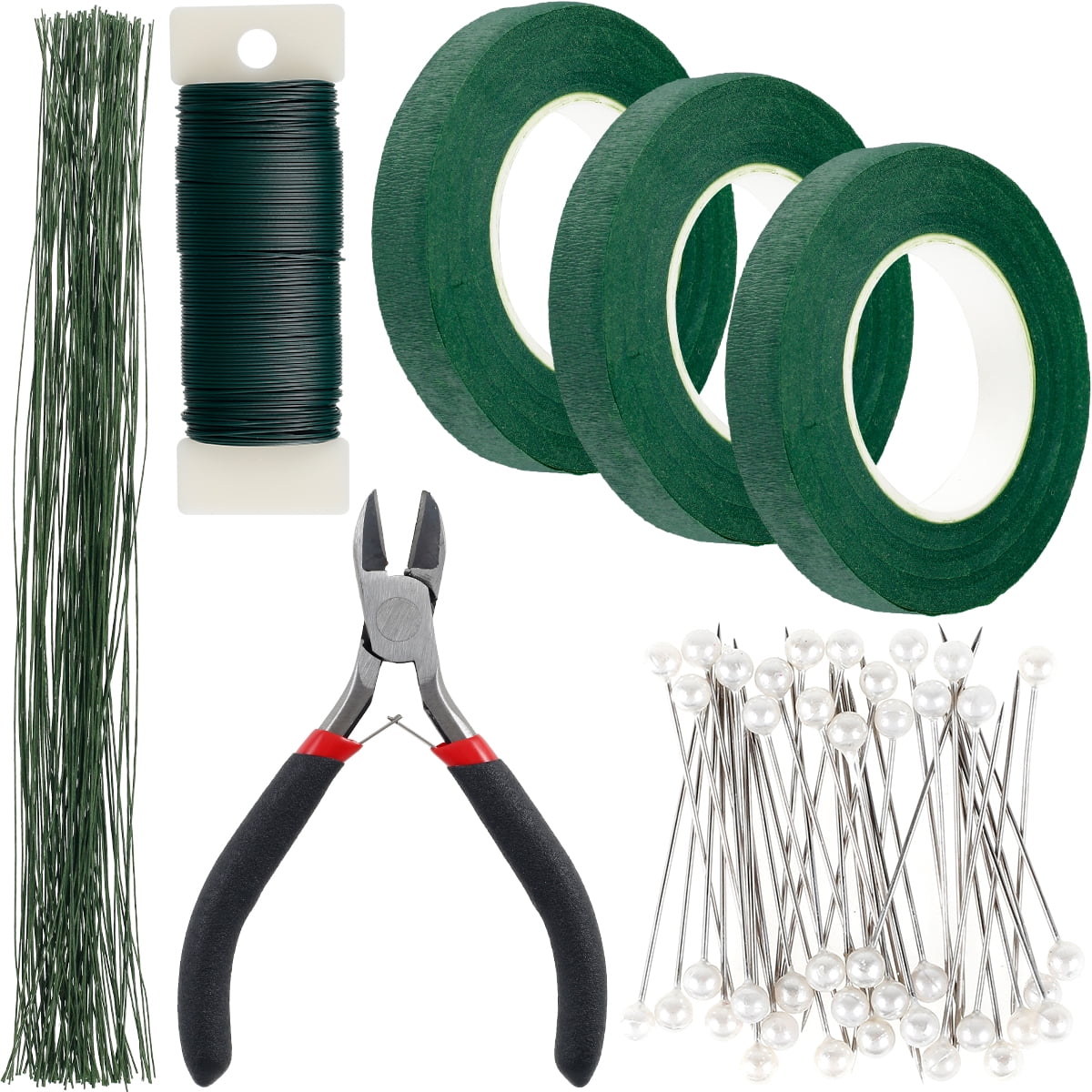7 Pcs Floral Arrangement Kit Floral Tape and Floral Wire with Wire
