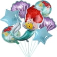 thumbnail image 1 of 7 Pcs For Ariel Themed Birthday Foil Balloons,Cartoon Balloon,Birthday Party Decorations,Party Kit Supplies for Boy Girls Celebration, 1 of 3