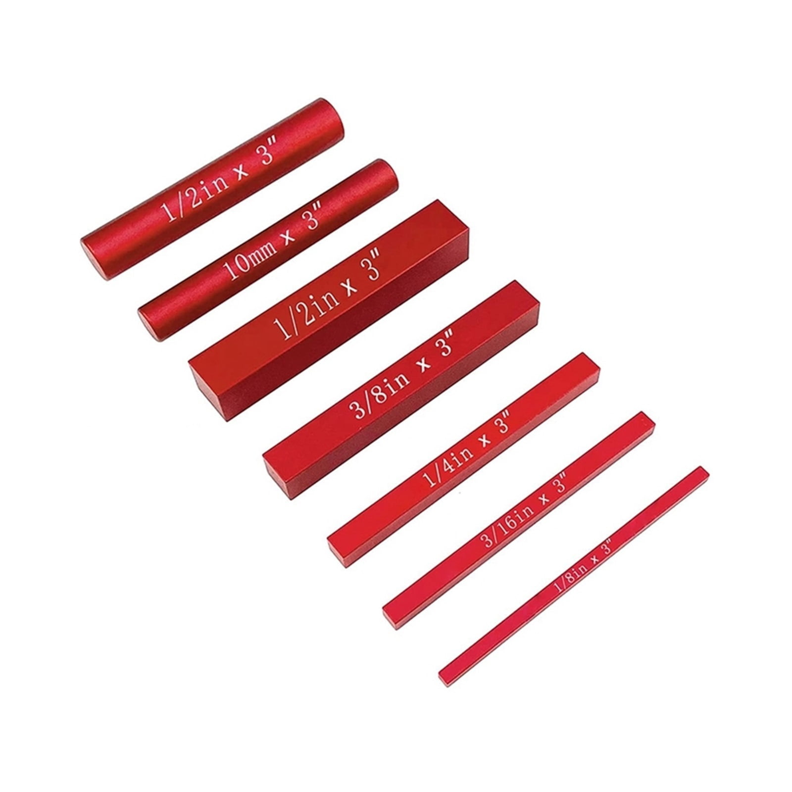 7 Pcs Gauge Block Set Aluminum Height Gauges Set Setup Bars Precision ...