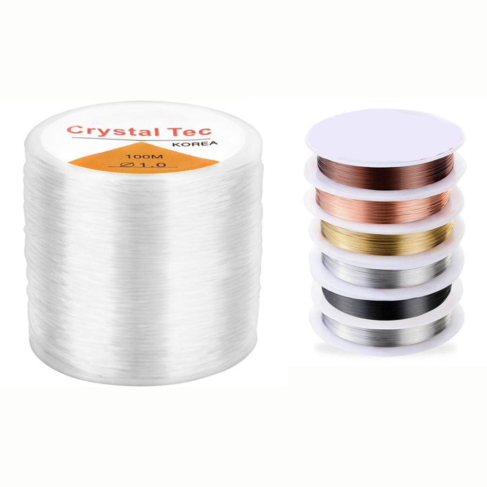 Stretch Magic Bead & Jewelry Cord - Strong & Stretchy, Easy to Knot - Clear  Color - 0.5mm diameter - 10-meter (32.8 ft) spool - Elastic String for