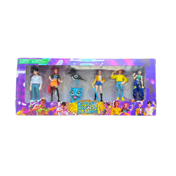 7 Pcs Korean Idol Anime Action Figures Set, Exquisite PVC Mini Character Figurines for Desk Decor, Collector Display, Christmas Birthday Gift for Fans