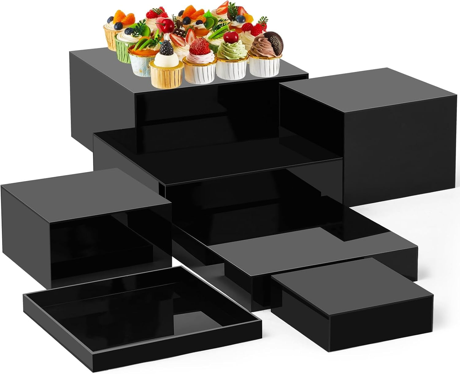 7 Pcs Large Buffet Risers Set 6
