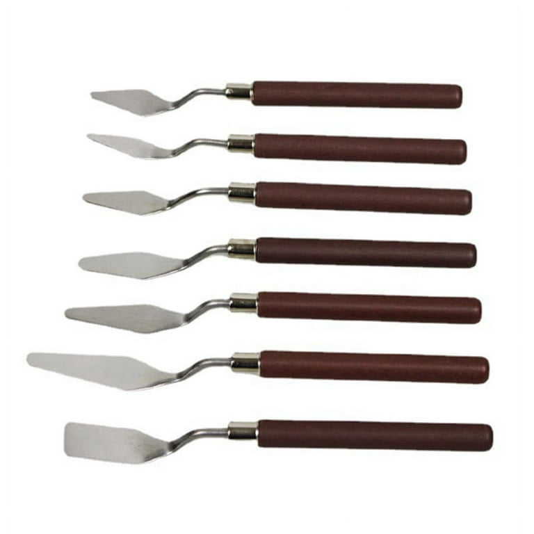 7pcs Artist Painting Knives Spatula Stainless Steel Palette Knife