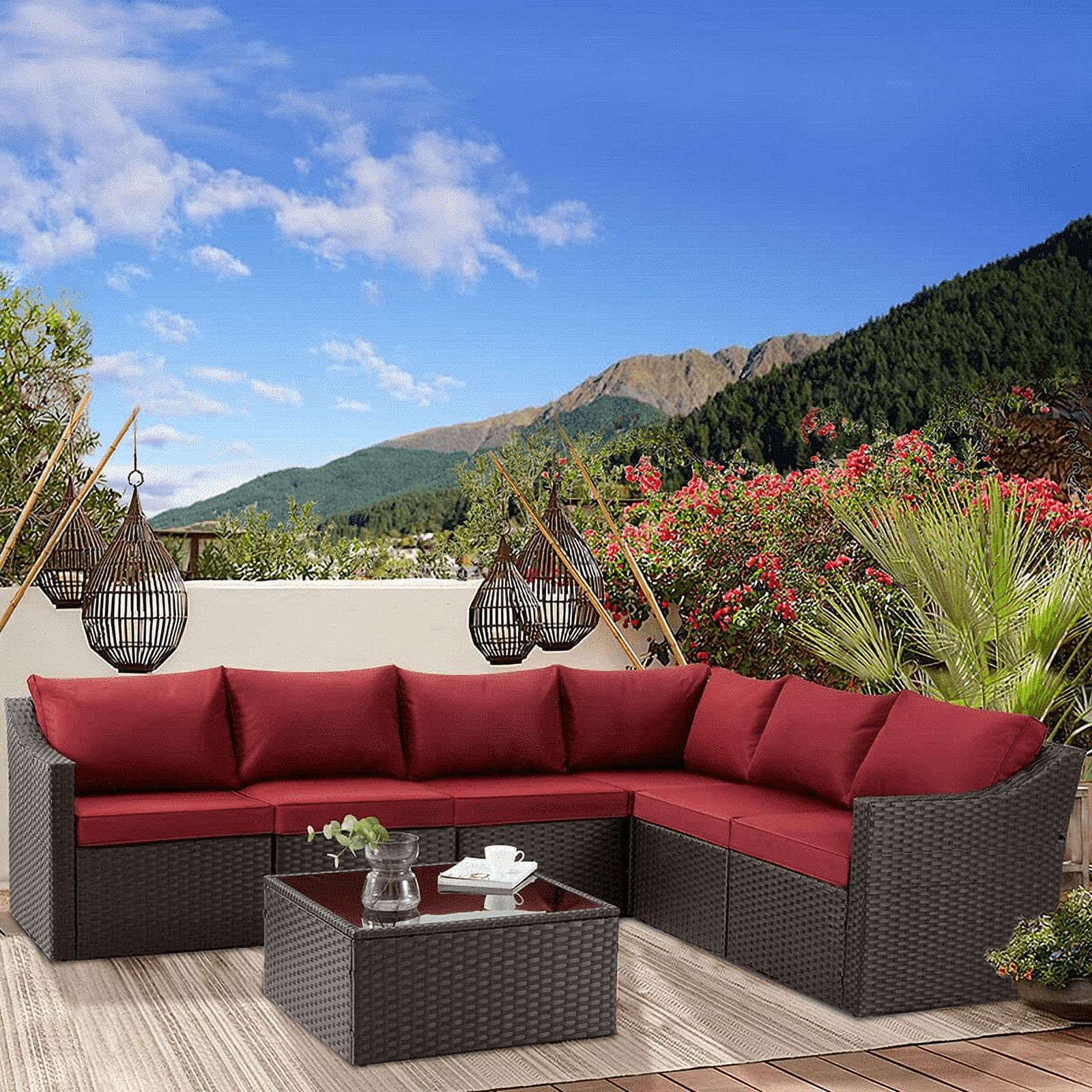 Better Homes & Gardens Bellamy 2 Piece Outdoor Sofa Gray Cushions