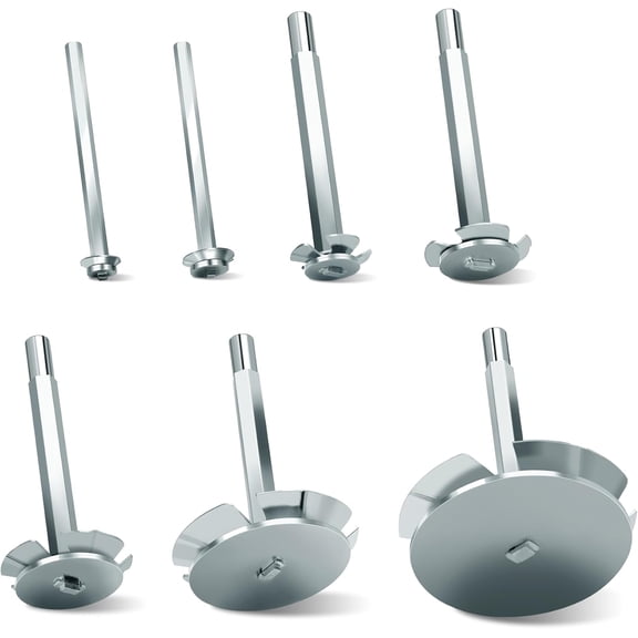 7 Pcs Pipe Reamer Tool, PVC Fitting Saver, for Removing SCH 40 from Hub, 1/2 Inch, 3/4 Inch, 1 Inch, 1-1/2 Inch, 2 Inch, 3 Inch, 4 Inch for PVC Plumbing, Fits 1/2" Variable Speed Power Drill