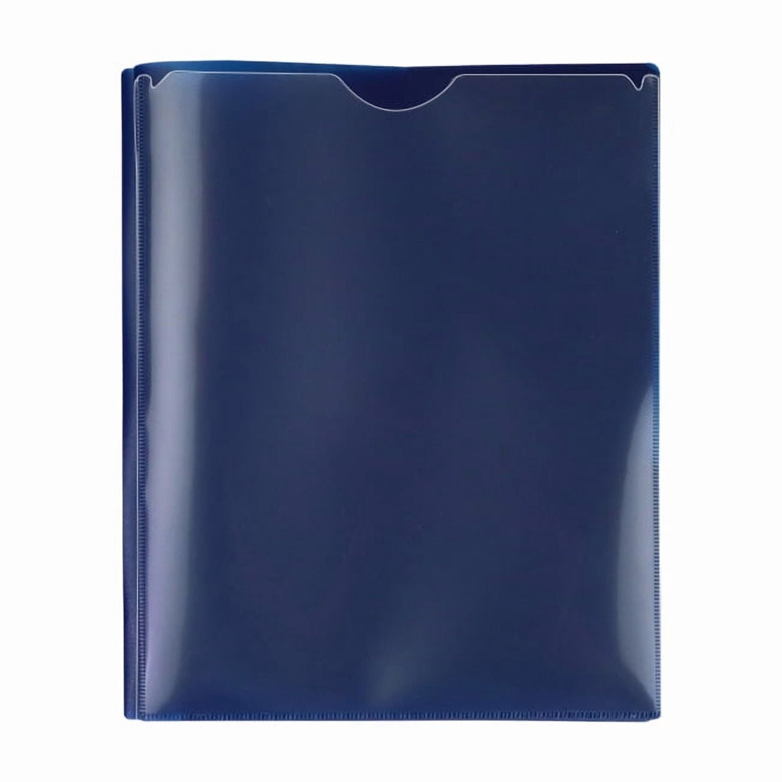 7 Pcs Plastic Folders with Clear Front Pockets Heavy Duty File Folders with 2 Pockets and Card Slot for Student Communication School Office Presentation Report