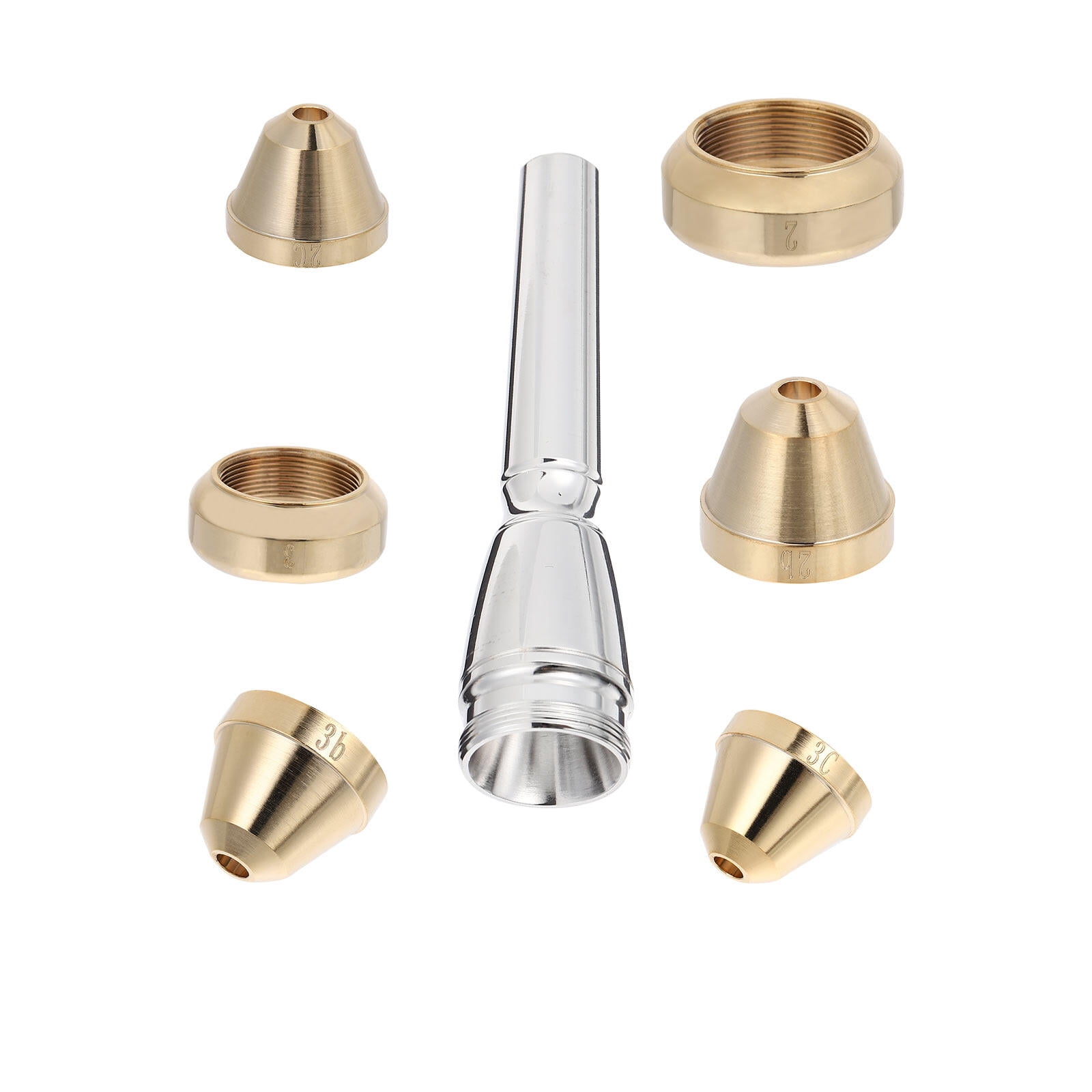 7 Pcs Practical Trumpet Mouthpiece Trumpet Parts Trumpet Replacement
