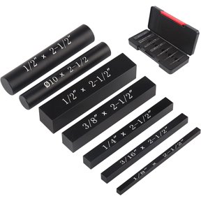 7 Pcs Precision Aluminum Setup Blocks Height Gauge Set for Router Table Saw Woodworking Accessories Laser Engraved Markings