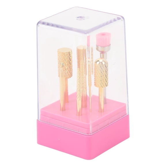 7 Pcs Professional Tungsten Carbide Nail Drill Bits Set Manicure Grinding Heads for Home Salon Acrylic Gel Nails File Buffer Machine 11 inches / 27.9 cm