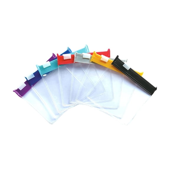 7 Pcs Reusable Pill Pouches for Travel: Color Coded Medicine Bags with Slide Lock Seal - Waterproof EVA Pill Pockets for Storage