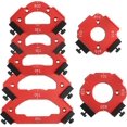 thumbnail image 1 of 7 Pcs Router Corner Radius Jig Template Kit | 3-in-1 Aluminum Alloy Guide for R10 R15 R20 R25 R30 R35 R40 R50 R60 & T10 T20 T30 T35 T40 T50 T60 | Use with Handheld Router and Router Table, 1 of 6