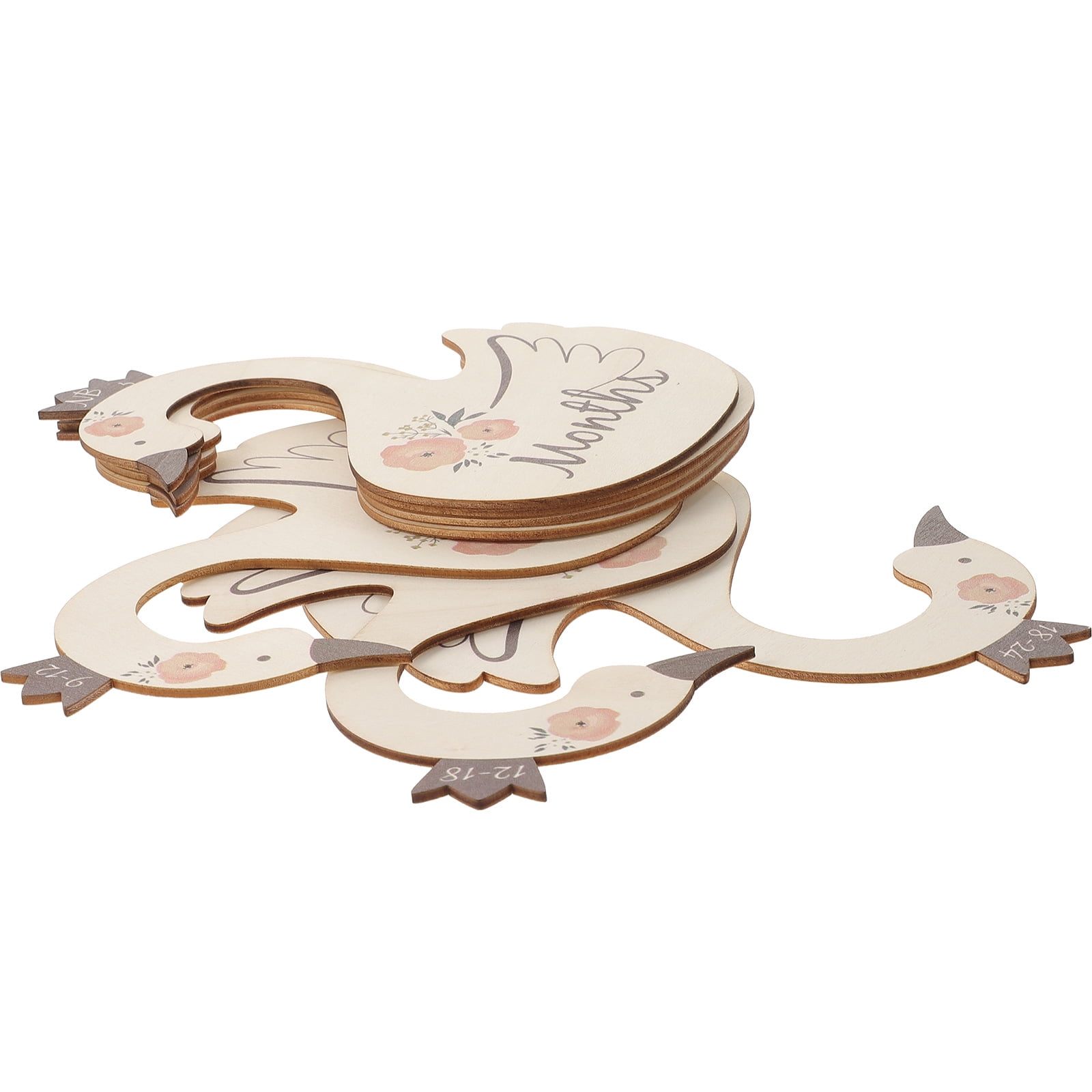 7 Pcs Swan Divider Listing Wooden Closet Size Dividers Baby Rack for