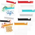 thumbnail image 1 of 7 Pcs Travel Pill Pouches Zippered Set, Portable Medicine Organizer, Reusable Translucent Plastic Bag for Sports Events, Concerts, Daily Meds, 1 of 7