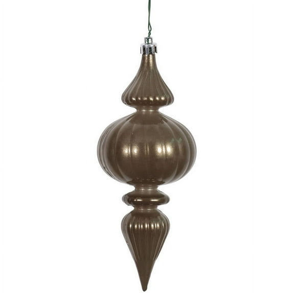 7" Pewter Candy Finial Ornaments with UV-Resistant Finish and Pre-Drilled Cap, Set of 6