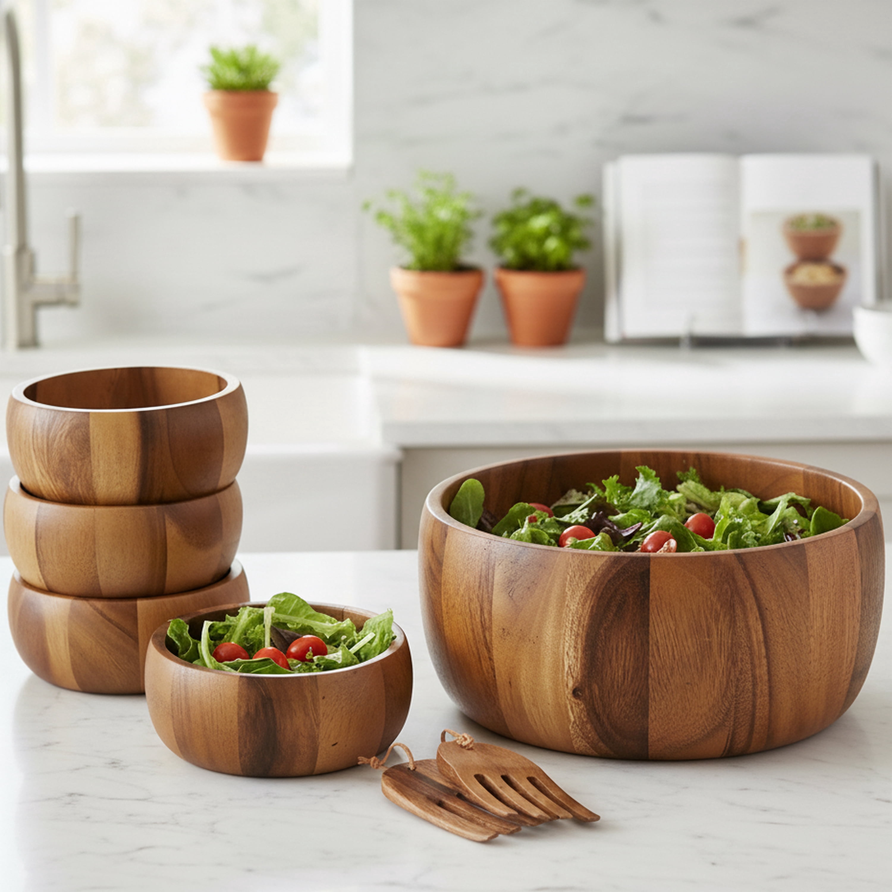 Solstice 7-Pc Salad Set | Nambé