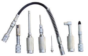7 Piece Accessory Assorted Attachment Hose Tip Tool Set for Grease Lube Oil Gun