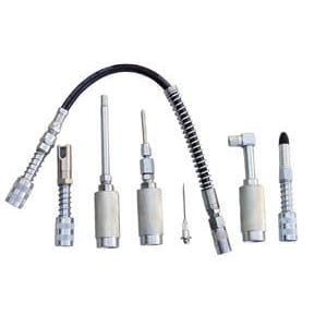 7 Piece Accessory Assorted Attachment Hose Tip Tool Set for Grease Lube Oil Gun