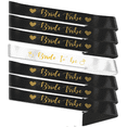 thumbnail image 1 of 7 Piece Bachelorette Party Bride to Be and Brides Maid Sash Set - Black and White | Set of 7-1 Bride to Be Sash (White) & 6 Bride Tribe Sash (Black) - Now with Bonus Tattoos, 1 of 8