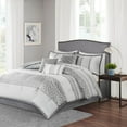 thumbnail image 1 of 7 Piece Comforter Set Grey Cal King, 1 of 7