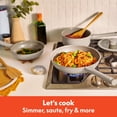 thumbnail image 1 of 7 Piece Cookware Set with EverGood Ceramic Nonstick Coating, Dishwasher Safe, Oven Safe, All Stovetops Compatible, Glass Lids with Silicone Rims, Cool Touch Handles, 1 of 7