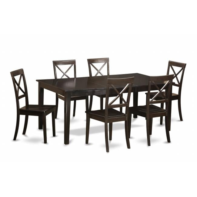 7 Piece Dining Table Set For 6-Dining Table Having Leaf and 6 Dinette ...