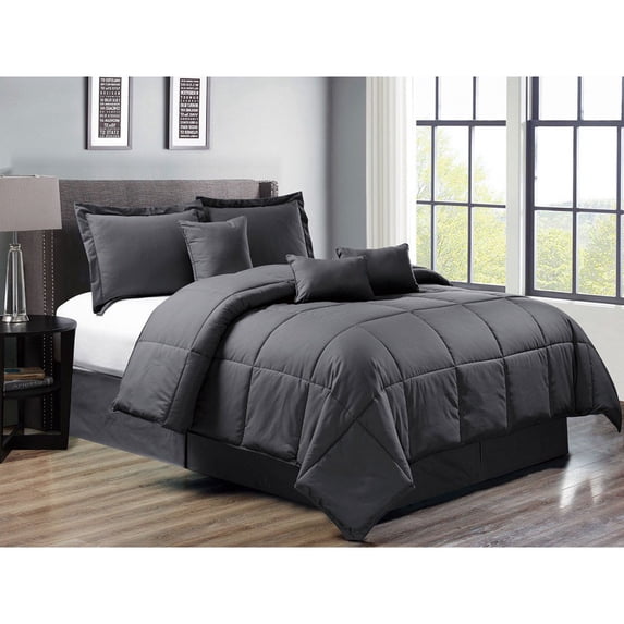 7 Piece Down Alternative Bedding Comforter Sheet Set
