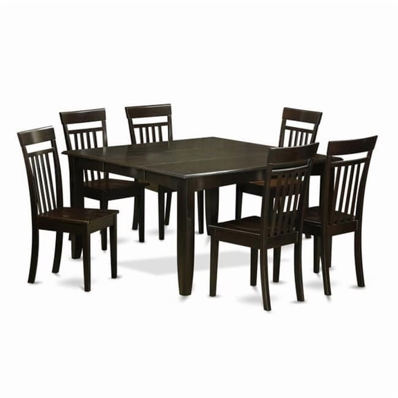 7 Piece Formal Dining Room Set-Table and 6 Kitchen Chairs