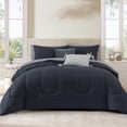 7-Piece Full Sage Green Comforter Set, All Season Bed in a Bag with ...